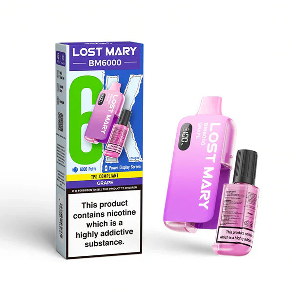 Lost mary BM6000 Prefilled Vape - Box of 5