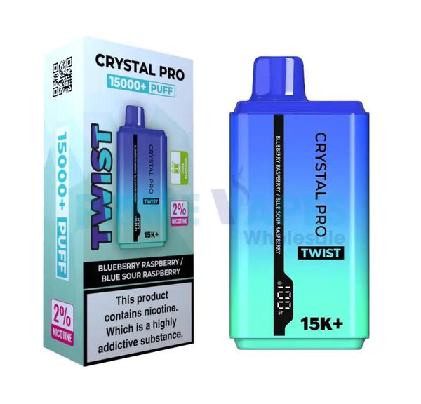 Crystal Pro Twist 15000 Puffs Disposable Vape 20mg -Box OF 10