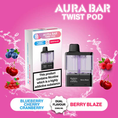 Aura Bar Twist 40k Puffs Pre-Filled Pods - Box of 5