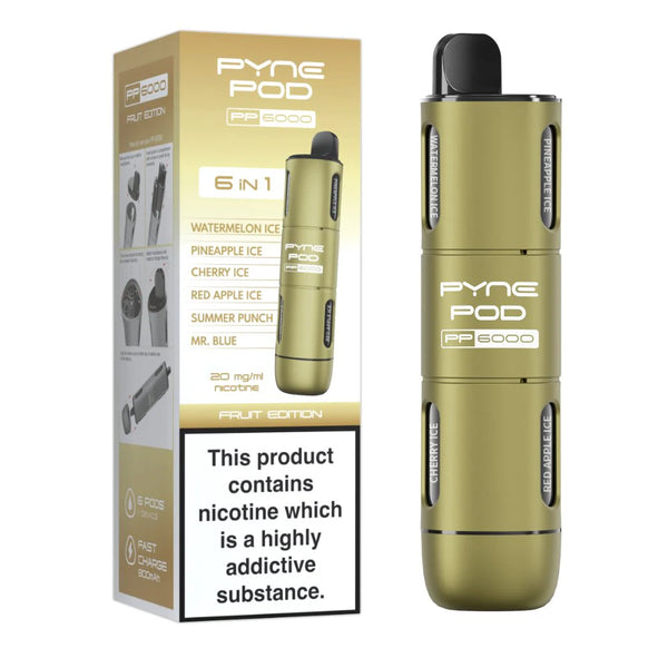 Pyne Pod PP6000 6 in1 Disposable Vape 20mg(Box of 5)