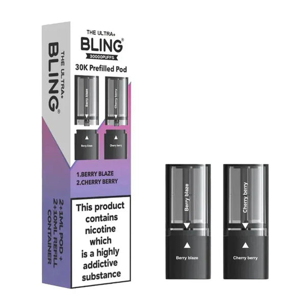 The Bling Ultra Plus 30K Prefilled Pods  - Box of 5