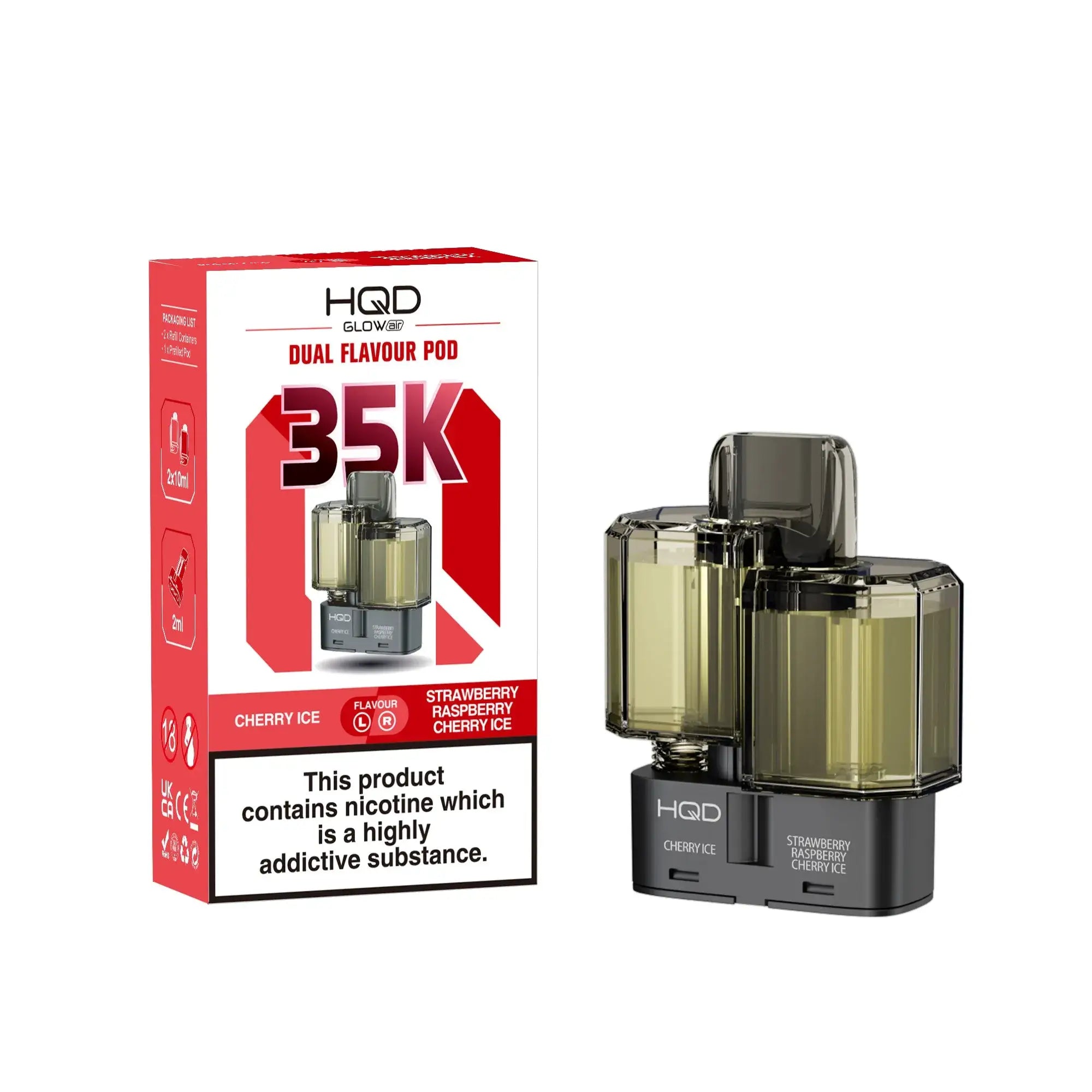 HQD Glow Air 35K Prefilled Pods - Box of 5 Prime Vapes Wholesale HQD Glow Air 35K Prefilled Pods - Box of 5 Prime Vapes Wholesale