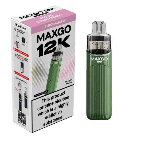 RELX MAXGO 12k Pre-Filled Pod Kit TPD Compliant - Pack Of 3