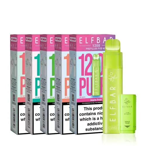 Elf Bar 1200 Prefilled Pod Vape Kit - Box of 5