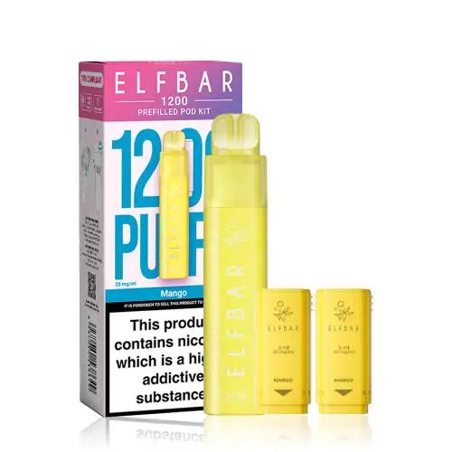 Elf Bar 1200 Prefilled Pod Vape Kit - Box of 5 Prime Vapes Wholesale Elf Bar 1200 Prefilled Pod Vape Kit - Box of 5 Prime Vapes Wholesale