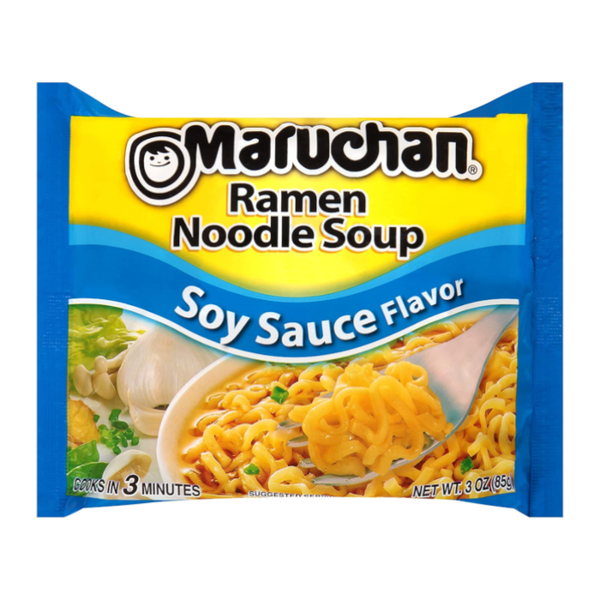 Maruchan Ramen Noodles Soy Sauce 3oz (85g) – 24CT