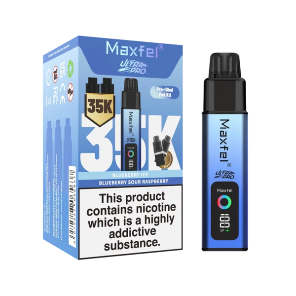 Maxfel Ultra Pro 35k Prefilled Vape Kit-Box of 5