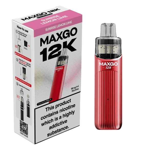 RELX MAXGO 12k Pre-Filled Pod Kit TPD Compliant - Pack Of 3