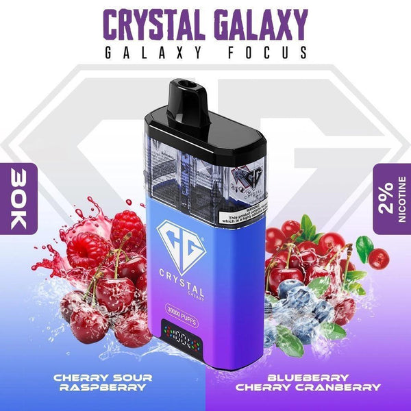 Crystal Galaxy Focus 2 30k Disposable Vape -  Box of 5 | TPD compliant