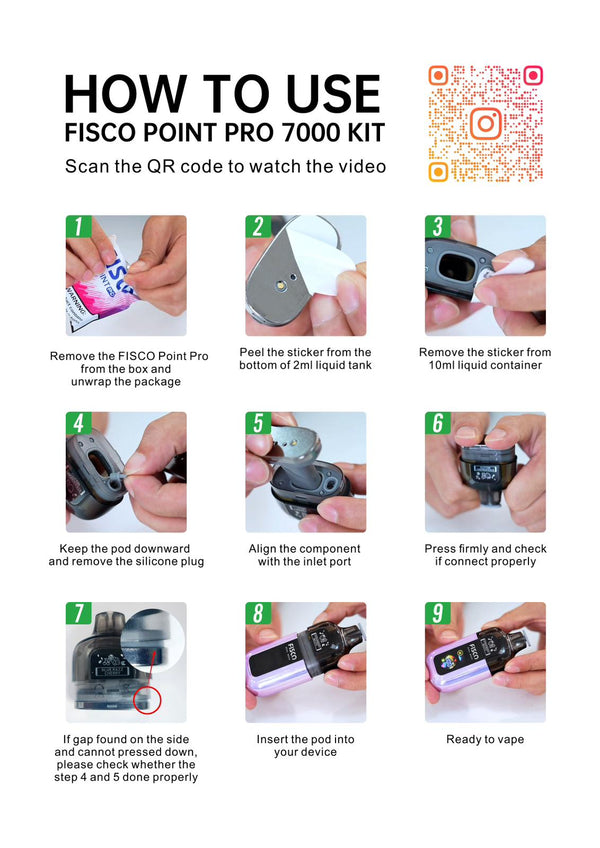 Fisco Point Pro 7000 Replacement Pods Pack of 5 - VapingSupplier