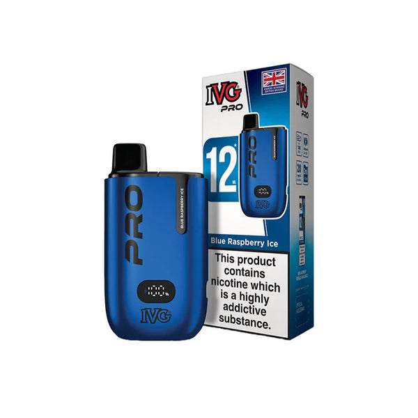 IVG Pro 12 Prefilled Pod Vape Kit TPD Compliant - Box of 5