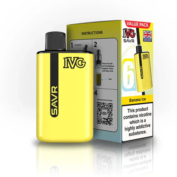 IVG SAVR 3000 Prefilled Pod Vape Kit TPD Compliant - Box of 5