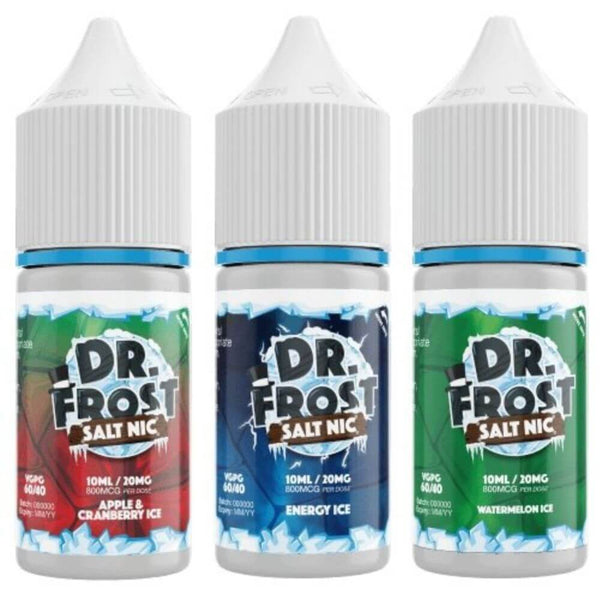 Pack of 10 Dr Frost Ice 10ML Nic Salt